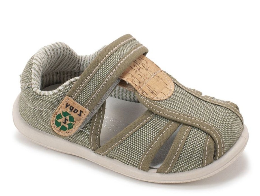 SANDALIAS ZAPY BAREFOOT JUREL KAKI