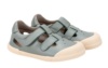 Sandalias niño barefoot de la marca Igor de piel color verde sandalias respetuosas de Igor made in Spain con cierre de tira adherente muy comodas y flexibles sin drop - Ítem1