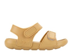 Sandalias niño de la marca Igor modelo Bios color dijon sandalias californiana Igor con cierre de doble velcro made in Spain muy comodas