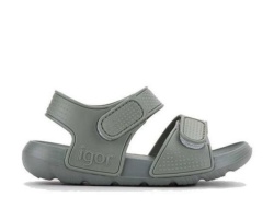 Sandalias niño de la marca Igor modelo Bios color verde sandalias californiana Igor con cierre de doble tira adherente made in Spain muy comodas para playa y piscina
