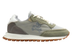 Sneakers Scalpers Rio kids color light kaki gris y balanco zapatillas niño Scalpers kids textil con cierre de cordones muy comodas Scalpers marca de tendencia