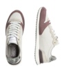 Sneakers Scalpers Skull Insignia Girls color gris y morado con animal print en la parte trasera zapatillas niña Scalpers kids textil con cierre de cordones muy comodas y marca de tendencia - Ítem3