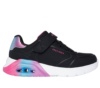 Sneakers niña Skechers Vivid Metallic Los Angeles Street color negro y multicolor air cooled y memory foam zapatillas Skechers muy comodas con cierre de tira adherente y elasticos y lavables en lavadora - Ítem3