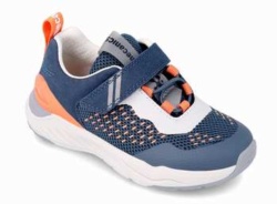 Zapatillas Biomecanics azul ocean y naranja sneakers Biomecanics con velcro y elasticos muy comodas