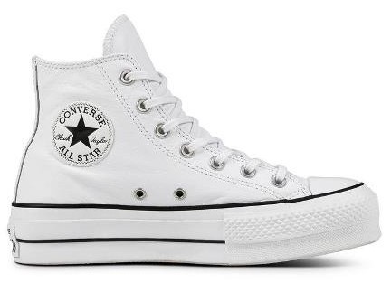Iniciar sesión Oblicuo quemar Zapatillas Converse de piel blanca con plataforma botas chuck taylor all  star originales color blanco