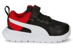 Zapatillas Puma Evolve Run Mesh negro rojo y blanco deportivas Puma muy cómodas y ligeras con cierre de velcro y elasticos