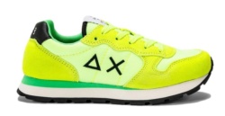 Zapatillas SUN68 amarillo fluor sneakers SUN68 moda textil cierre de cordones - Ítem