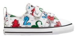 Zapatillas Converse blancas con estampado de dinosaurios deportivas Converse de lona muy comodas