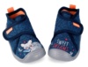 Zapatillas de Casa Biomecanics twin azul marino con texto sweet dreams y gatito durmiendo pantuflas Biohome para gateo y primeros pasos - Ítem3