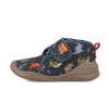 Zapatillas de Casa niño de Biomecanics color azul marino con estampado de dinosaurios pantuflas Biomecanics bioevolution de gabardina muy comodas con plantilla extraible y cierre de tira adherente avaladas por el IBV gama biohome de Biomecanics - Ítem4