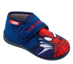 Zapatillas de casa Chicco Loreto azul de Spider-Man de la saga Marvel con cierre de velcro pantuflas Chicco muy calentitas