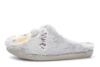 Zapatillas de casa Zapy color gris perla con con perro salchicha pantuflas Zapy abiertas por detras para poner y quitar facilmente muy comodas y calentitas para este invierno y fabricadas en España por Zapy - Ítem2