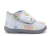 Zapatillas de casa Zapy gris twin con unicornio y arco iris plantilla de corcho reciclado con velcro pantuflas muy calentitas - Ítem3