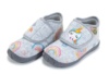 Zapatillas de casa Zapy gris twin con unicornio y arco iris plantilla de corcho reciclado con velcro pantuflas muy calentitas - Ítem2