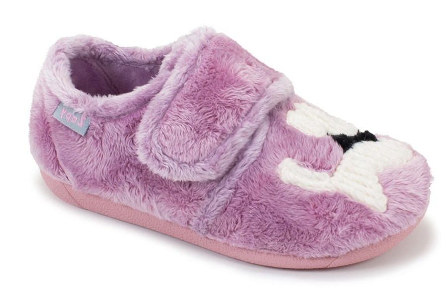 ZAPATILLAS DE CASA ZAPY ROSA VINO PERRO
