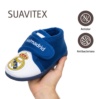 Zapatillas de casa niño Marpen oficiales del Real Madrid color blanc0 y azul con escudo del Madrid pantuflas oficiales y originales del Real Madrid muy comodas y calentitas ideales para regalar y disfrutar del partido de futbol en casa made in Spain - Ítem3