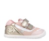 Zapatillas niña Biomecanics barefoot metalcris color platino dorado y rosa cotton con cierre de doble tira adherente para un perfecto ajuste zapato sneakers metalizado de calzado respetuoso de Biomecanics muy comodos y flexibles y muy trending - Ítem1