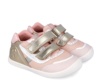 Zapatillas niña Biomecanics barefoot metalcris color platino dorado y rosa cotton con cierre de doble tira adherente para un perfecto ajuste zapato sneakers metalizado de calzado respetuoso de Biomecanics muy comodos y flexibles y muy trending - Ítem2