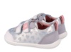 Zapatillas niña Garvalin barefoot color plata y blanc0 con estampado de corazones cierre de doble tira adherente para un perfecto ajuste deportivos de calzado respetuoso de Garvalin muy comodos y flexibles y plantilla antibacteriana - Ítem2