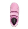 Zapatillas niña Geox modelo J Eclyper color rosa y blanc0 deportivas de piel Geox respira con cierre de doble tira adherente sneakers para niña by Geox muy trending comodos y con la calidad de Geox respira - Ítem1