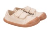 Zapatillas niña Igor barefoot modelo Berri color marfil y suela color caramelo calzado respetuoso para niño muy comodas y flexibles lonetas Igor con puntera reforzada y cierre de doble tira adherente - Ítem4