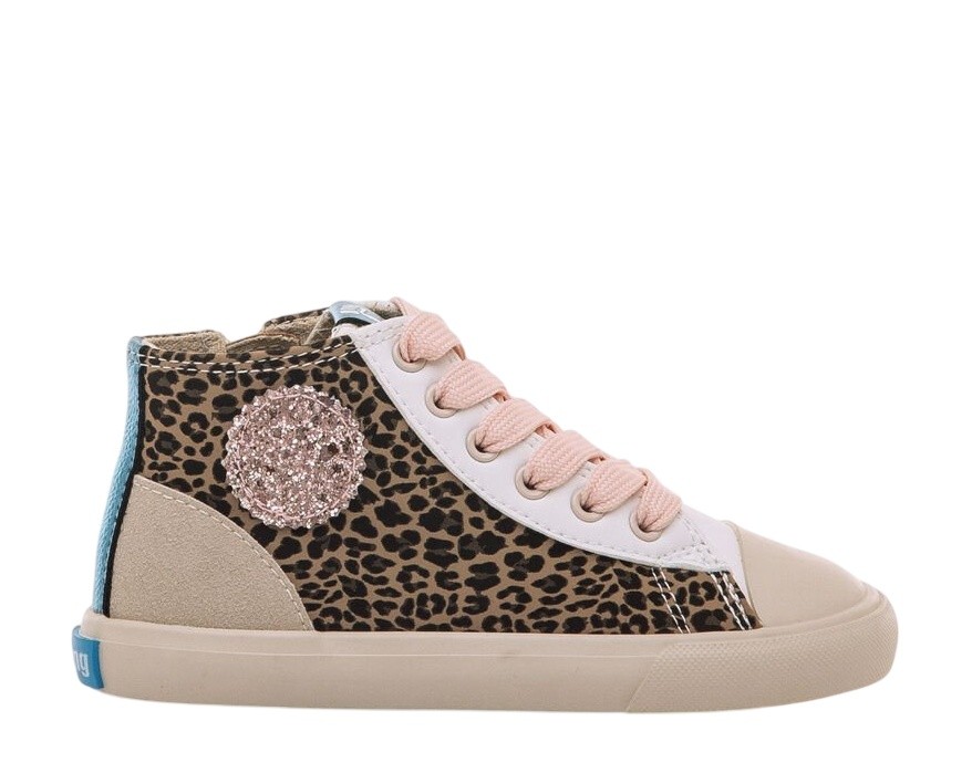 ZAPATILLAS MUSTANG TIPO CONVER LEOPARDO