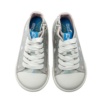 Zapatillas niña Mustang Free barefoot color Glist silver plata con estampado de unicornios y luces en los cordones con boton on off deportivos tipo bota de Mustang calzado respetuoso muy comodas y flexibles con cierre de cremallera lateral by Mustang - Ítem3