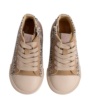Zapatillas niña Mustang Free barefoot color Horsy white Rise rose blanco beige rosa y estampado animal print deportivos tipo bota de Mustang calzado respetuoso con cierre de cremallera lateral y cordones veganas y avaladas por el Dr Juanjo Lopez - Ítem4