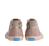 Zapatillas niña Mustang Free barefoot color Horsy white Rise rose blanco beige rosa y estampado animal print deportivos tipo bota de Mustang calzado respetuoso con cierre de cremallera lateral y cordones veganas y avaladas por el Dr Juanjo Lopez - Ítem3