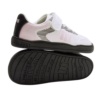 Zapatillas niña Mustang barefoot color action pu white black blanc0 negro y rosa sneakers Mustang para juniors de calzado respetuoso muy comodas y muy flexibles con cierre de tira adherente y elasticos muy trending con certificado vegano - Ítem4