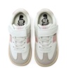 Zapatillas niña Mustang calzado respetuoso modelo Modern white Losfo light pink blanc0 gris y rosa escolares barefoot Mustang muy comodas diseñadas por el Dr. Juanjo López, traumatólogo deportivo e infantil con cierre de tira adherente y elasticos - Ítem2