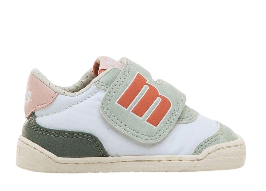 Zapatillas niña Mustang free barefoot color creek aquamarine nuly white aguamarina blanc0 y rosa calzado respetuoso de Mustang con cierre de doble tira adherente deportivos casual muy comodos y muy flexibles by Mustang Free