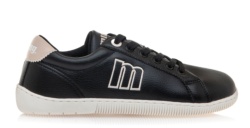 Zapatillas niña Mustang free barefoot color murri negro y nude con cierre de cordones calzado respetuoso para juniors y con plantilla de transición para los que no estan acostumbrados al calzado barefoot