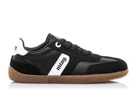 Zapatillas niña Mustang free barefoot colorPlity black negro y blanc0 con cierre de cordones calzado respetuoso para juniors y con plantilla de transición para los que no estan acostumbrados al calzado barefoot muy flexibles