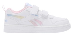 Zapatillas niña Reebok Royal Prime 2.0 Two Strap color blanc0 y rosa con logo multicolor sneakers casual de Reebok con cierre de doble tira adherente deportivos de Reebok muy trending para combinar con cualquier look