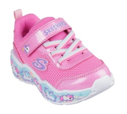Zapatillas niña Skechers Fun Squad con unicornios deportivas Skechers en color rosa y multicolor lavables en lavadora y con sistema easy on easy off con cierre de tira adherente y elasticos muy ligeras
