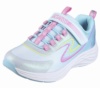 Zapatillas niña Skechers Go-Run Accelerate color azul claro y multicolor con cierre de tira adherente y elasticos deportivas Skechers lavables en lavadora muy comodas - Ítem1