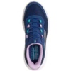 Zapatillas niña Skechers Slip-Ins modelo Bouncer Pro Step One color azul navy y malva con elasticos y sistema hands free para ponerselas sin manos muy ligeras y muy comodas lavables en lavadora con sistema air cooled y memory foam by Skechers - Ítem3