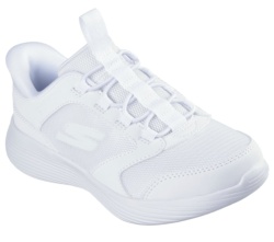 Zapatillas niña Skechers Slip-Ins modelo Turbo Brisk color blanc0 white con cierre de elasticos y hands free para ponerselas sin manos muy ligeras y muy comodas lavables en lavadora con sistema air cooled y memory foam by Skechers