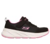 Zapatillas niña Skechers Smooth Journey color negro y rosa con cierre de tira adherente y elasticos deportivas Skechers muy ligeras con sistema easy on easy off lavables en lavadora diseñadas en Los Angeles - Ítem2