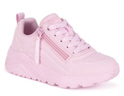 Zapatillas niña Skechers easy zip street Los Angeles color rosa sneakers Skechers lavables en lavadora con cierre de cremallera lateral y cordones air-cooled y memory foam