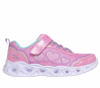 Zapatillas niña Skechers heart lights con luces en los corazones modelo Bubble Love deportivas Skechers color rosa lavanda y multicolor con cierre de tira adherente y elasticos muy bonitas y comodas by Skechers - Ítem3