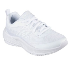 Zapatillas niña Skechers modelo Coastal Cruising color white blanc0 diseñadas en Los Angeles con cierre de cordones y lavables en lavadora muy comodas y ligeras deportivas Skechers trending