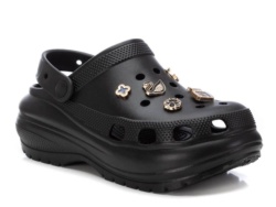 ZUECOS XTI TIPO CROC NEGRO