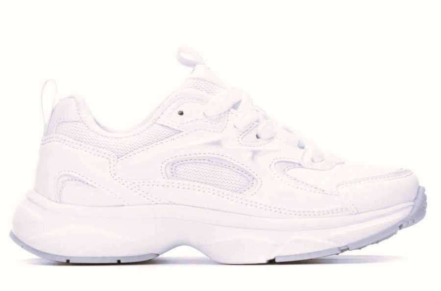 Zapatillas niña Xti color blanc0 deportivos casual con cierre de cordones sneakers de la marca Xti muy comodas y ligeras muy trending esta temporada