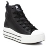 Zapatillas niña Xti tipo bota color negro Zapatilla urbana de Xti Kids con cierre de cordones y cremallera lateral con certificado Vegano muy bonitas y un basico del zapatero combinables con cualquier look - Ítem2