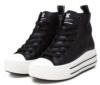Zapatillas niña Xti tipo bota color negro Zapatilla urbana de Xti Kids con cierre de cordones y cremallera lateral con certificado Vegano muy bonitas y un basico del zapatero combinables con cualquier look - Ítem3