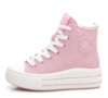 BOTAS TIPO CONVERSE ROSAS GLITTER - Item1
