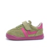Zapatillas niña Zapy modelo Milan color manzana verde y rosa fucsia calzado barefoot con cierre de tira adherente y elasticos calzado respetuoso Zapyflex natural steps made in Spain muy comodas y flexibles sneakers barefoot con la calidad de Zapy - Ítem1