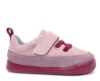Zapatillas niña barefoot de la marca Zapy modelo Palermo zapatos Brucher color vino y rosa sneakers Zapyflex calzado respetuoso fabricado en España con cierre de tira adherente y elasticos muy comodas y flexibles - Ítem2